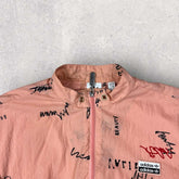 Adidas Allover Print Cropped Windbreaker Jacket - UK10